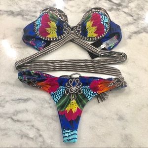 Salty Mermaid Bikini. CARNIVAL XS TOP/ Med bottom